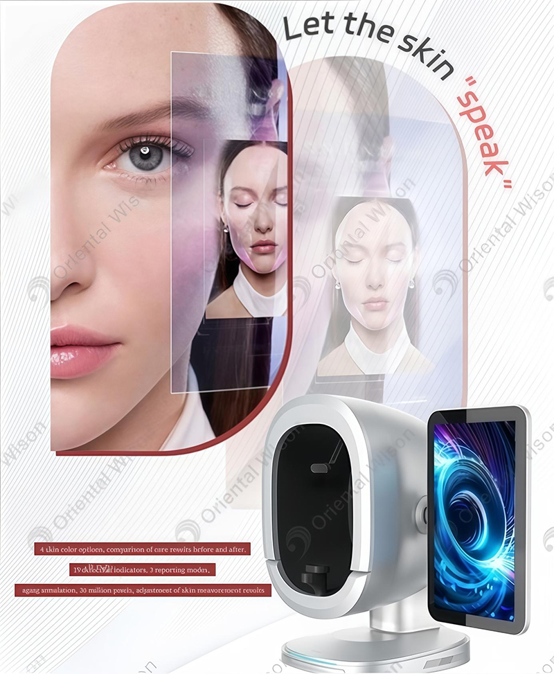 Opdag, hvordan AI Skin Analyzer-maskine analyserer din hudtilstand på 2 sekunder!