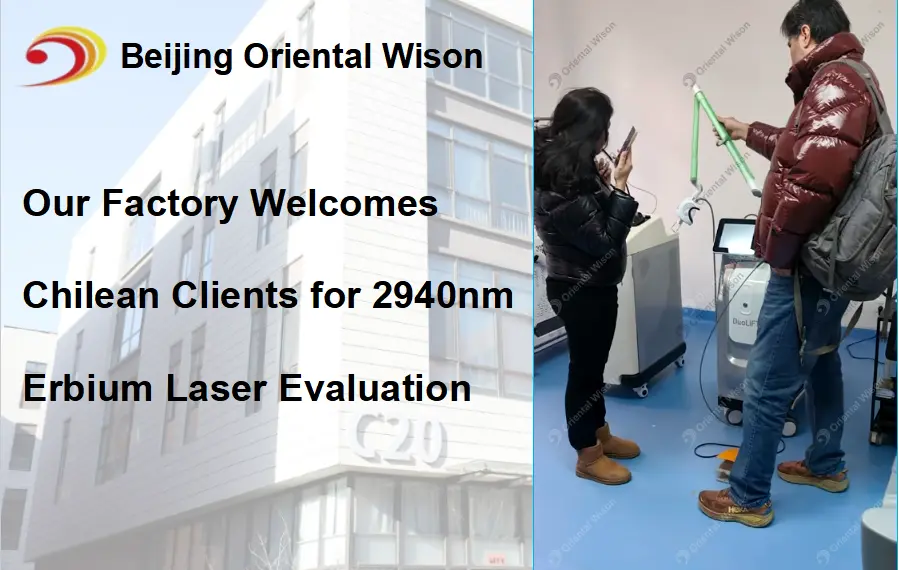 Chilensk kundeturfabrik, test 2940nm Erbium Laser